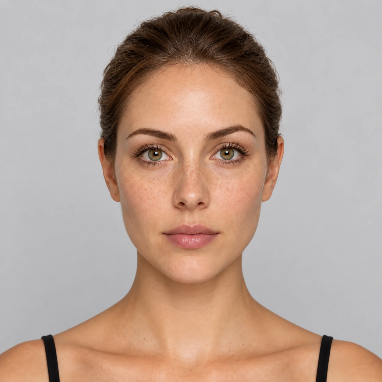 Oval face shape example