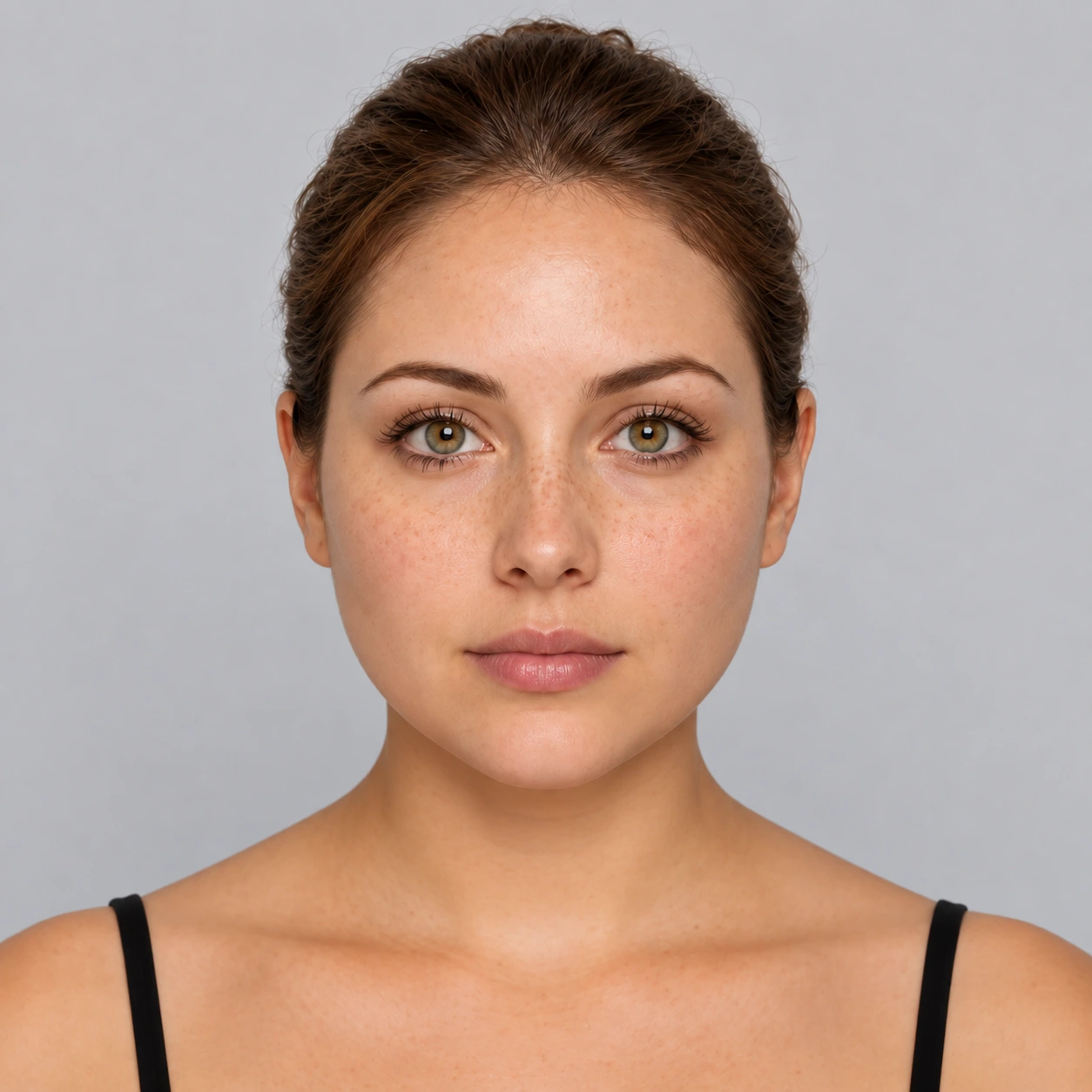 Round face shape example