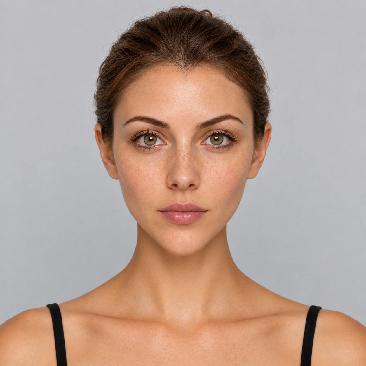 Square face shape example