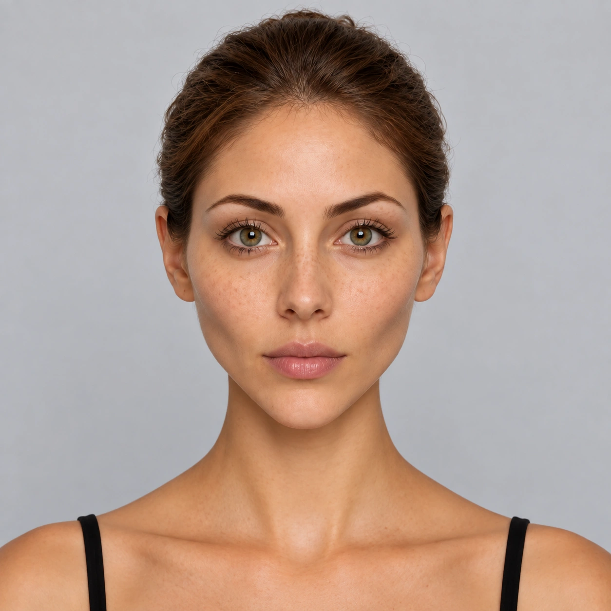 Triangle face shape example